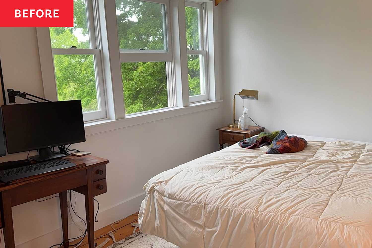 A Ralph Lauren Canopy Transformed a Basic Bed Frame in This Cozy Bedroom Makeover