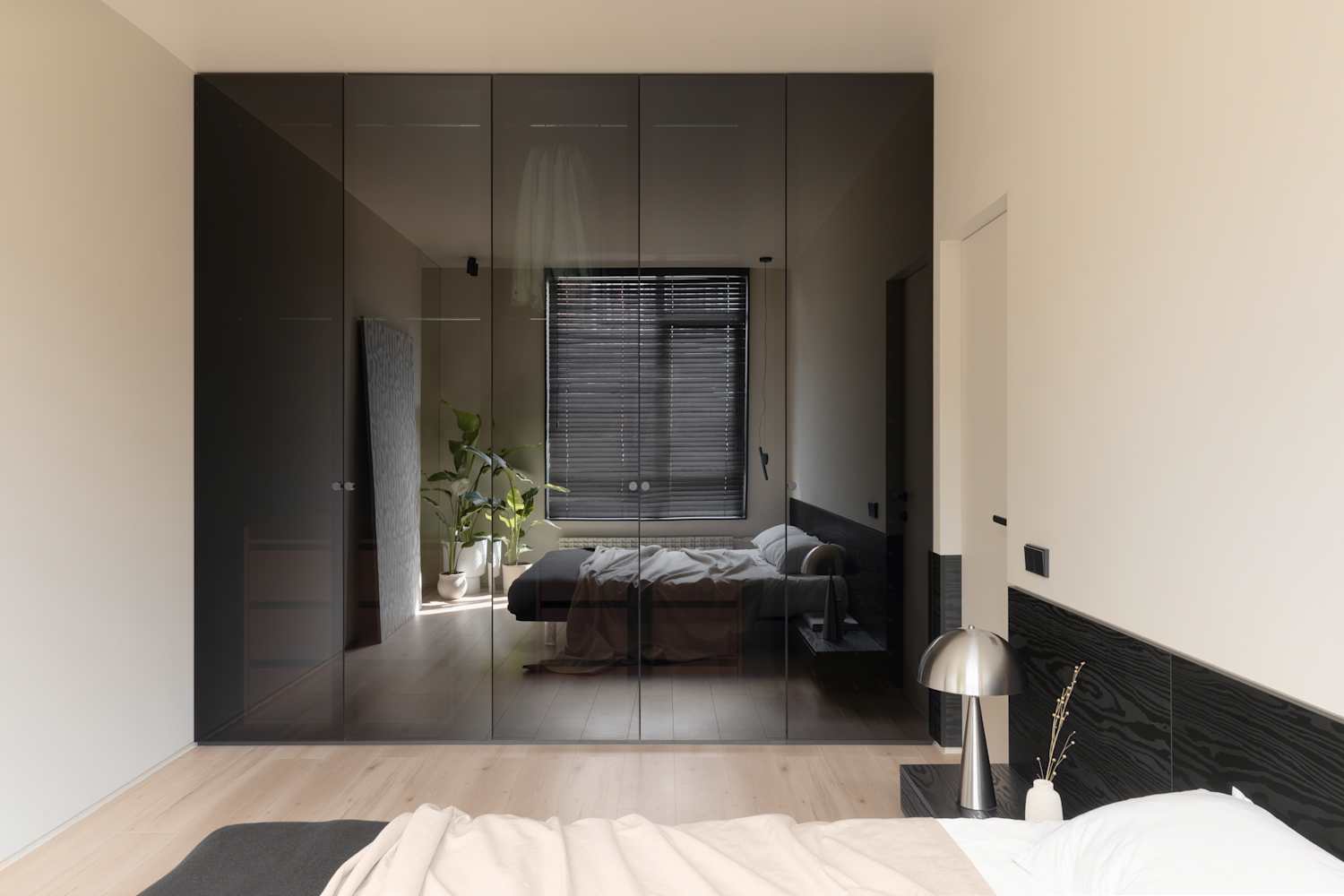 This Small Kyiv Apartment Feels Much Bigger than It Is - Thanks to Giant Mirrors