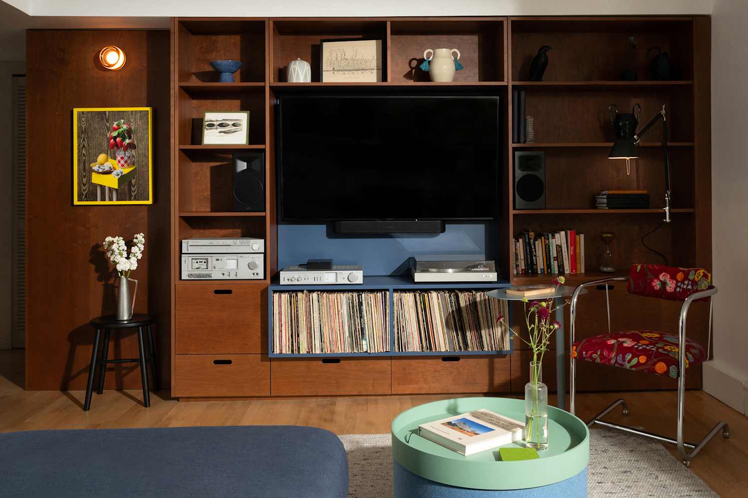 This Retiree Downsized to a Small Rental - and Every Inch Is Moody and Bold