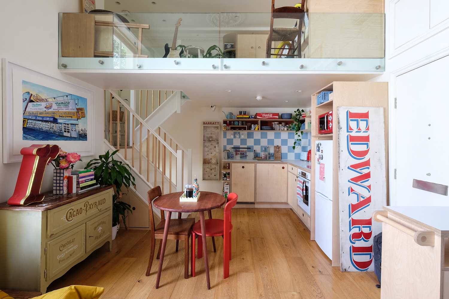 This Garage Staple Doubles as a Headboard and Storage in a Tiny Bedroom