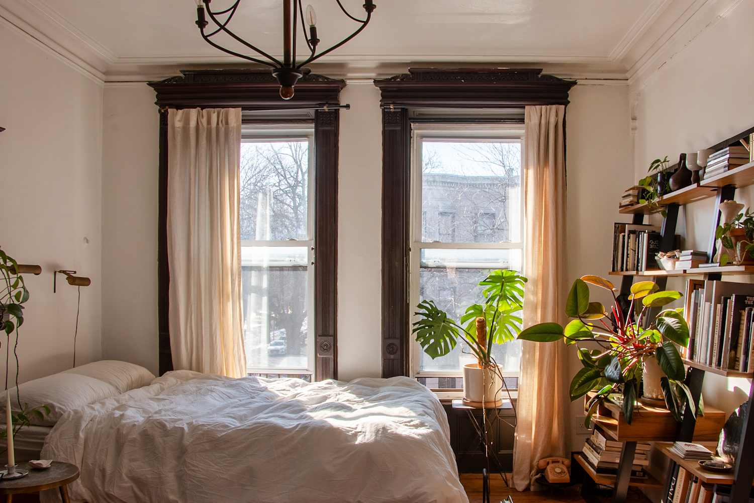 This 1899 Brooklyn Brownstone Apartment Has Windows in Every Room (and So Many Plants!)