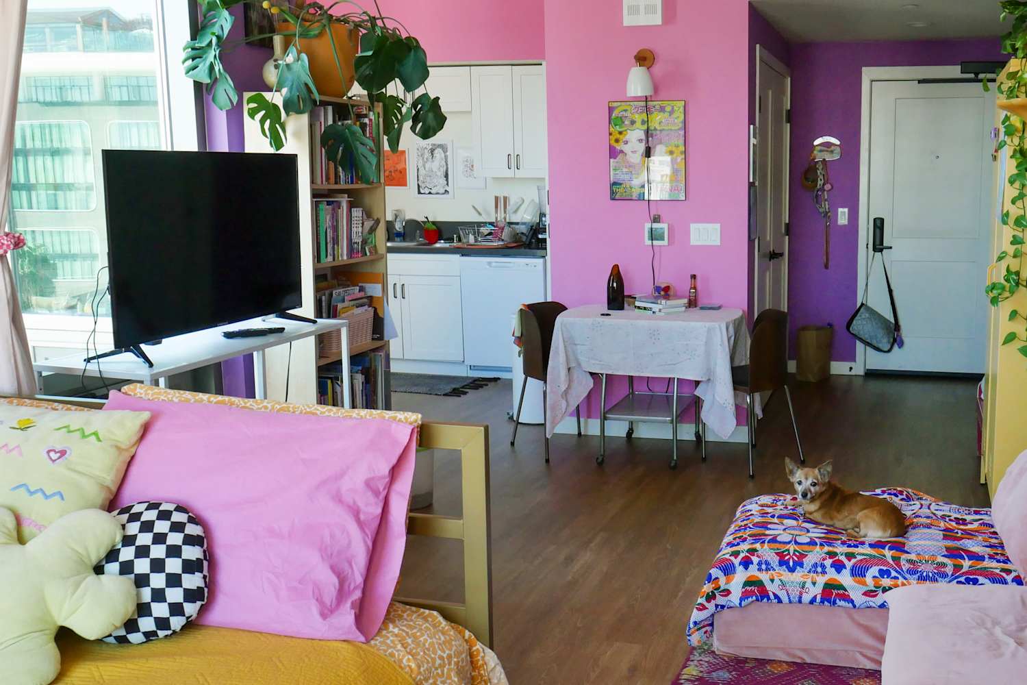 She Built Her Own Couch for This 533-Square-Foot Los Angeles Rental Studio Apartment