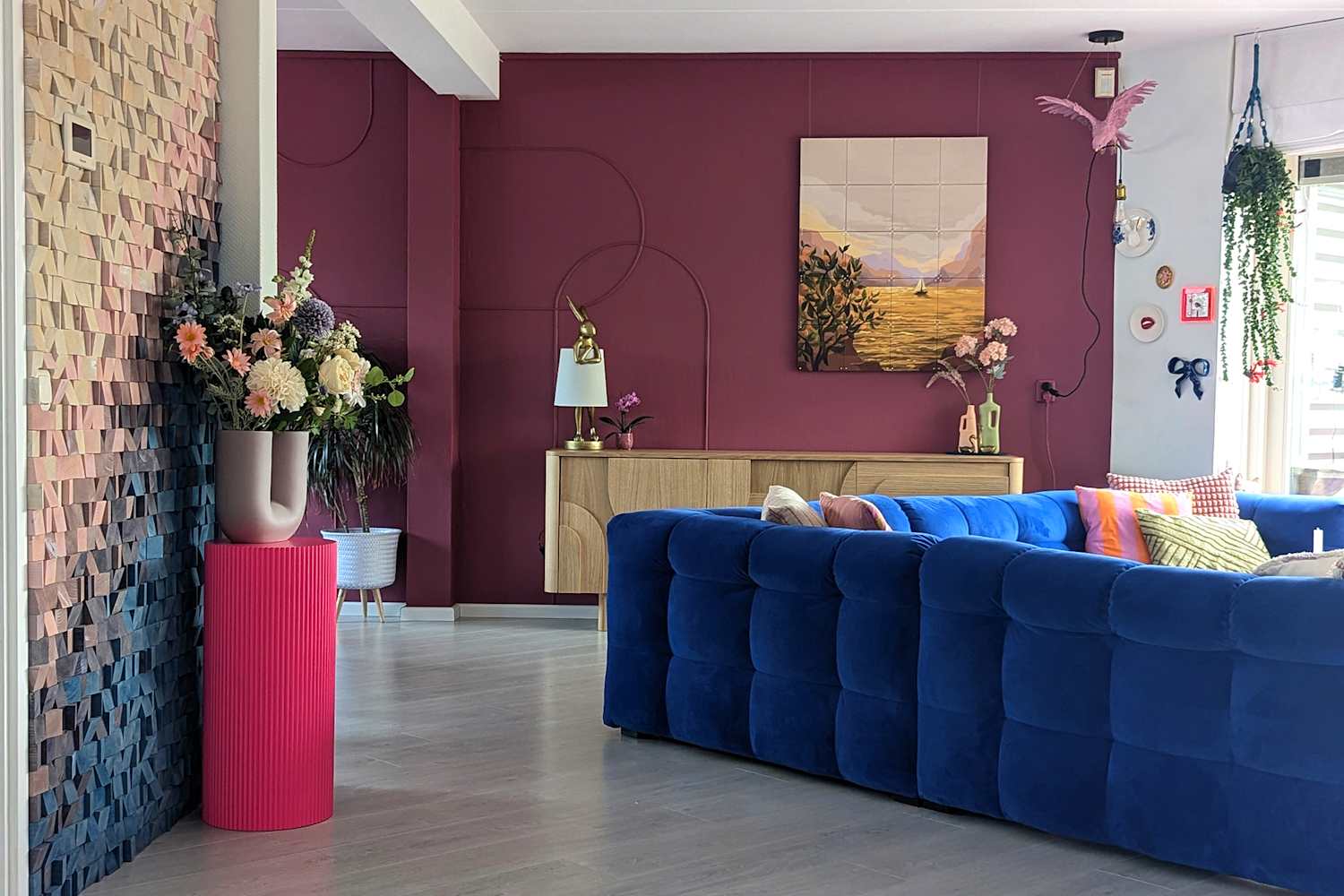 They Transformed a "Very Beige" 1990s House Into a Colorful DIY Wonderland