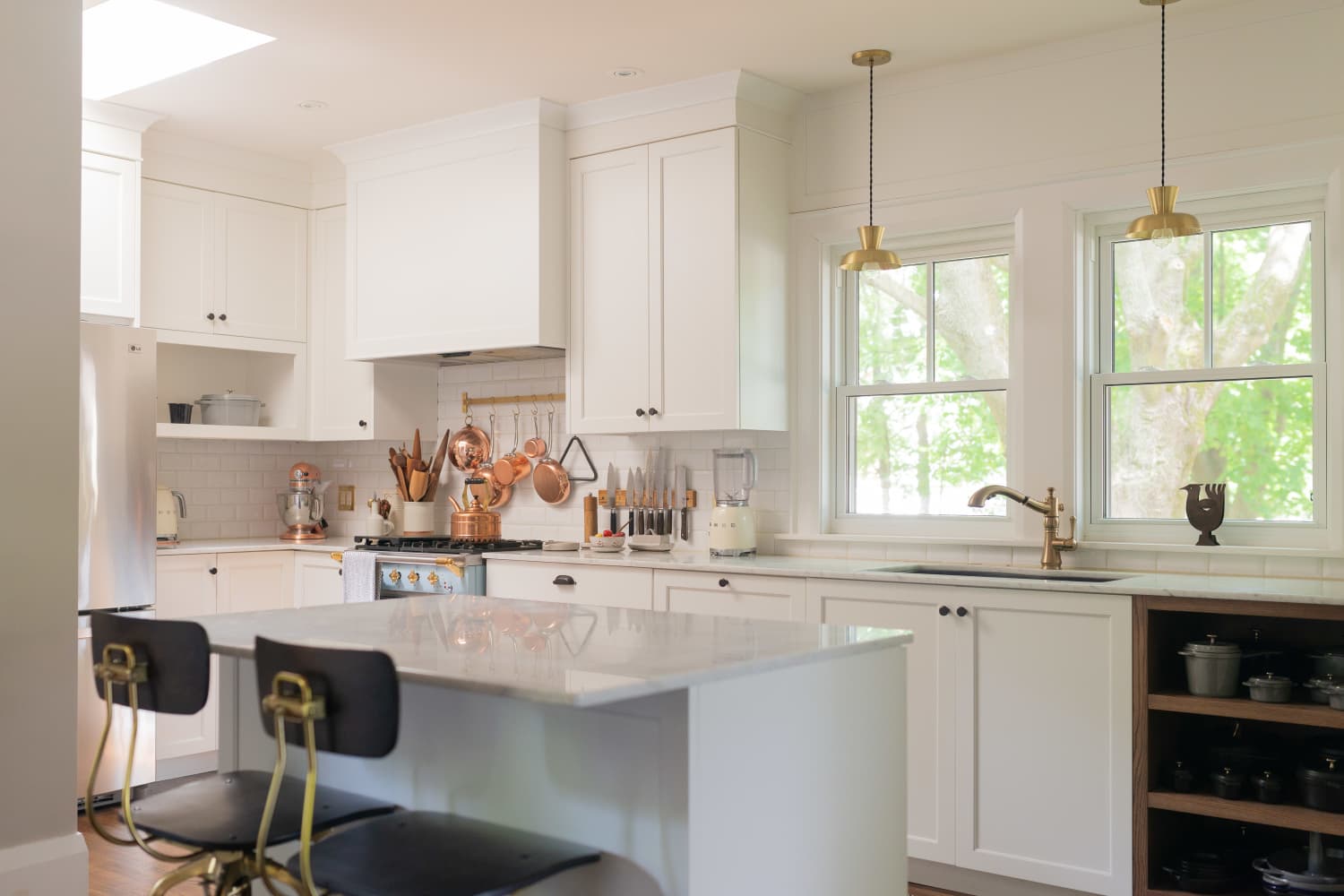 Pantry Cabinet Sitting on Countertop - Transitional - Kitchen