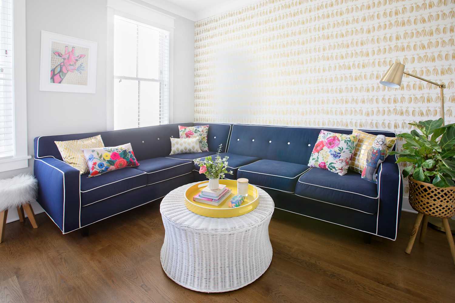 This DIYer Convinced Me to Put Bedsheets in the Living Room (It's Brilliant!)