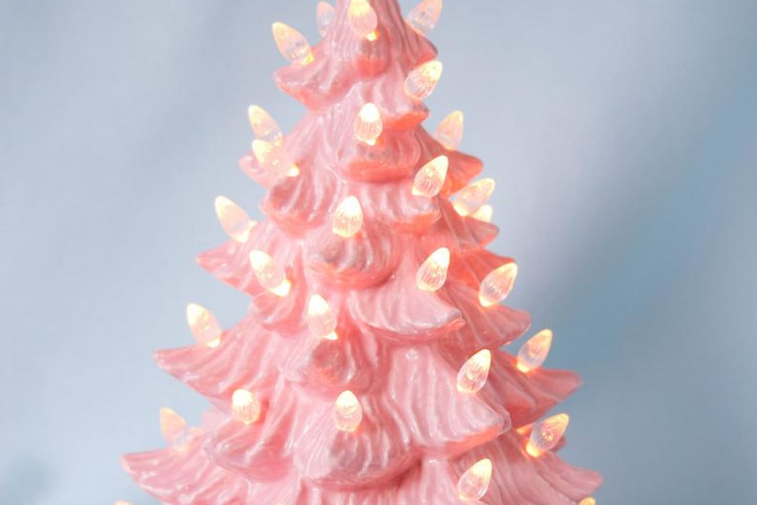 Pink Ceramic Christmas Tree Pink Ceramic Valentine S Day Trees Apartment Therapy