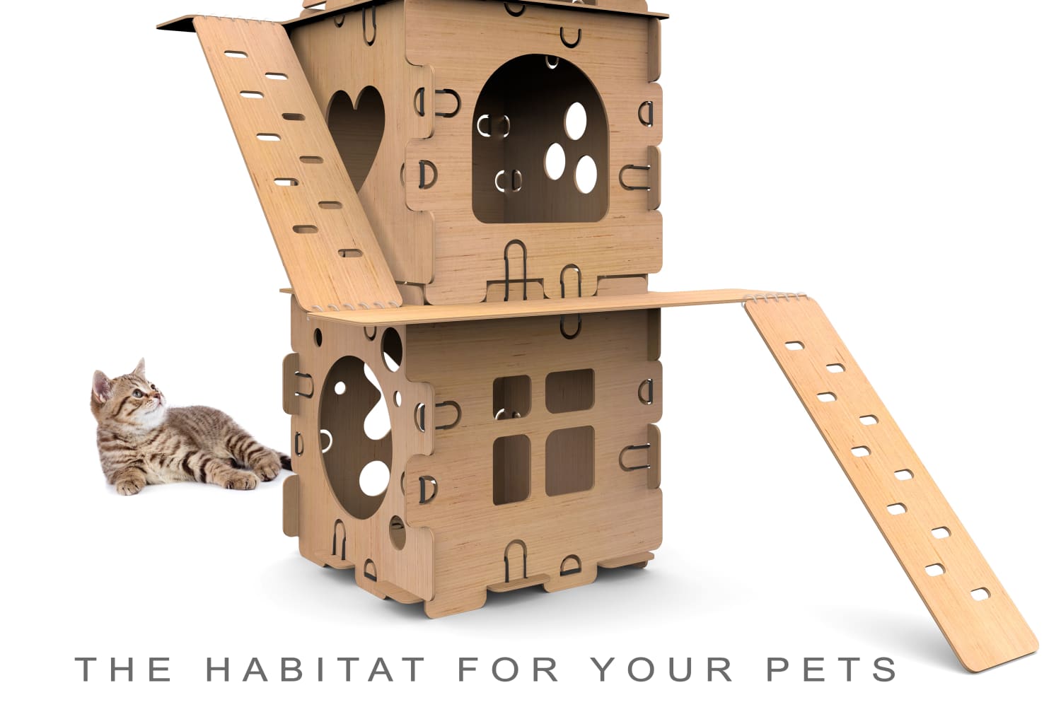 Modular Cardboard Cat House For Large Cats TRIXIE Casa Cara