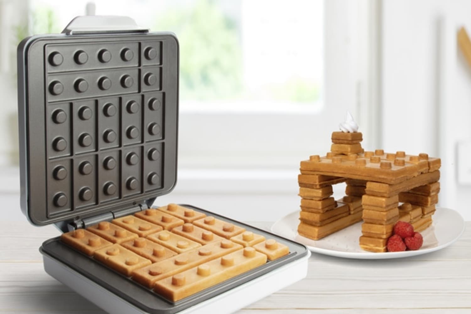 Building Brick Waffle Maker Kickstarter  Apartment Therapy