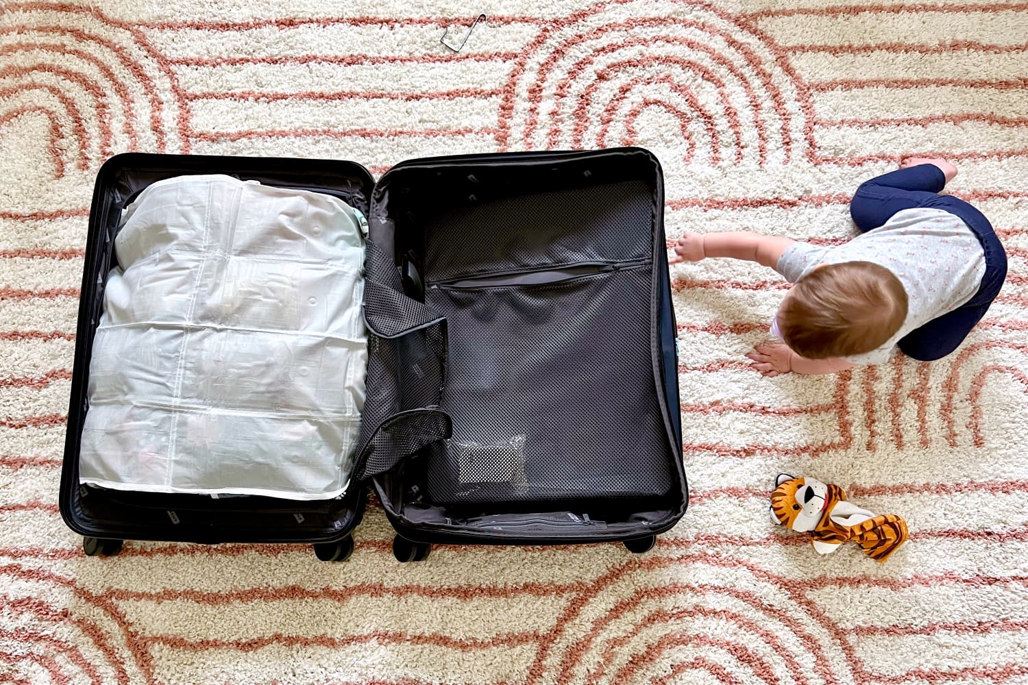 I Tried Packing My Kids' Suitcase Using a Shoe Organizer