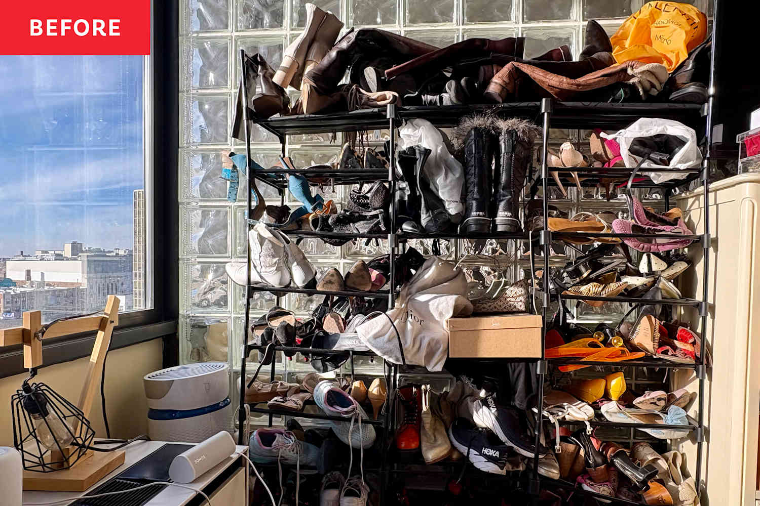 I Own Nearly 100 Pairs of Shoes - Here's the Genius System That Finally Made Them Fit in My Small Space