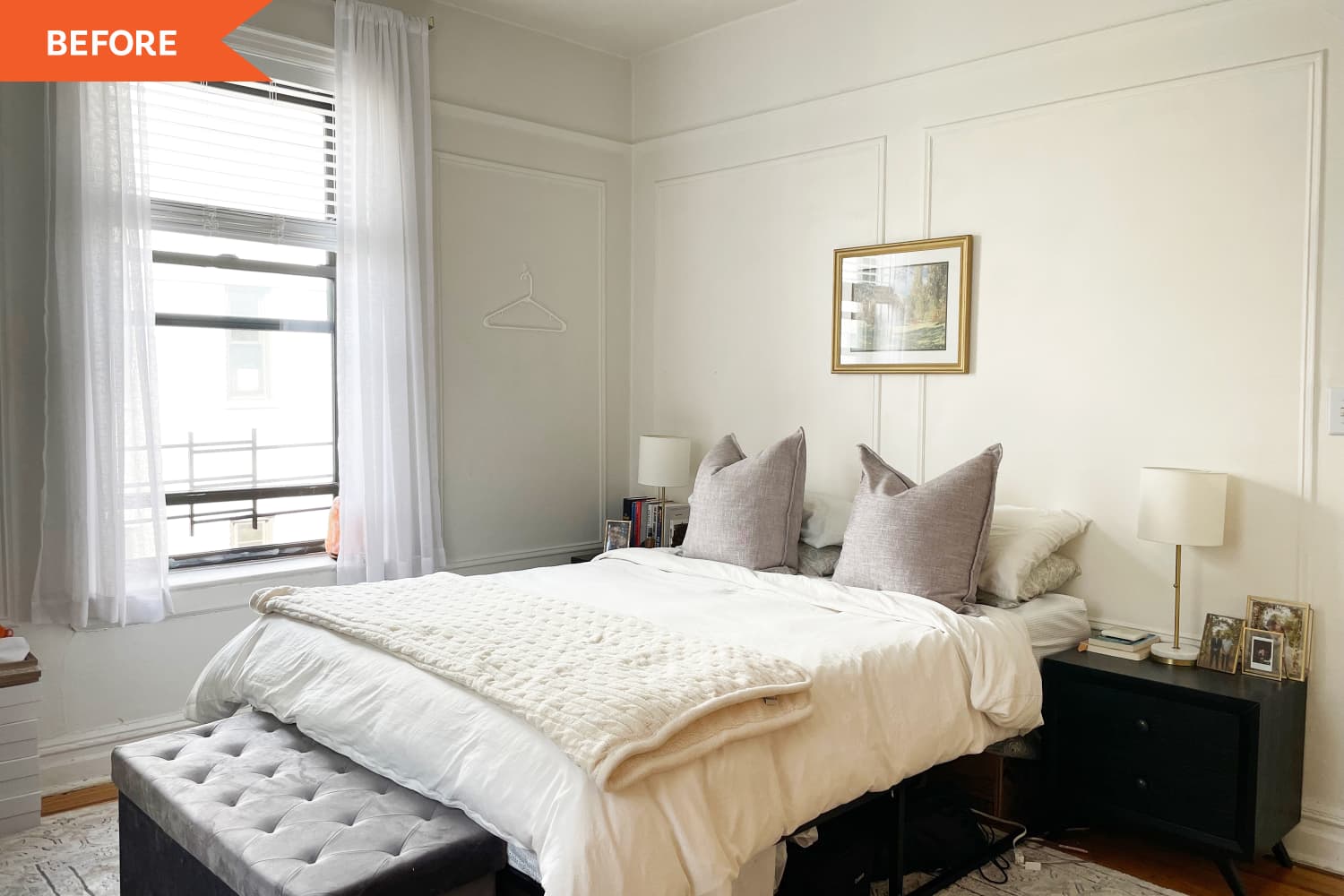 Before and After: A Bedroom Gets a Renter-Friendly, DIY Makeover in Just Four Hours