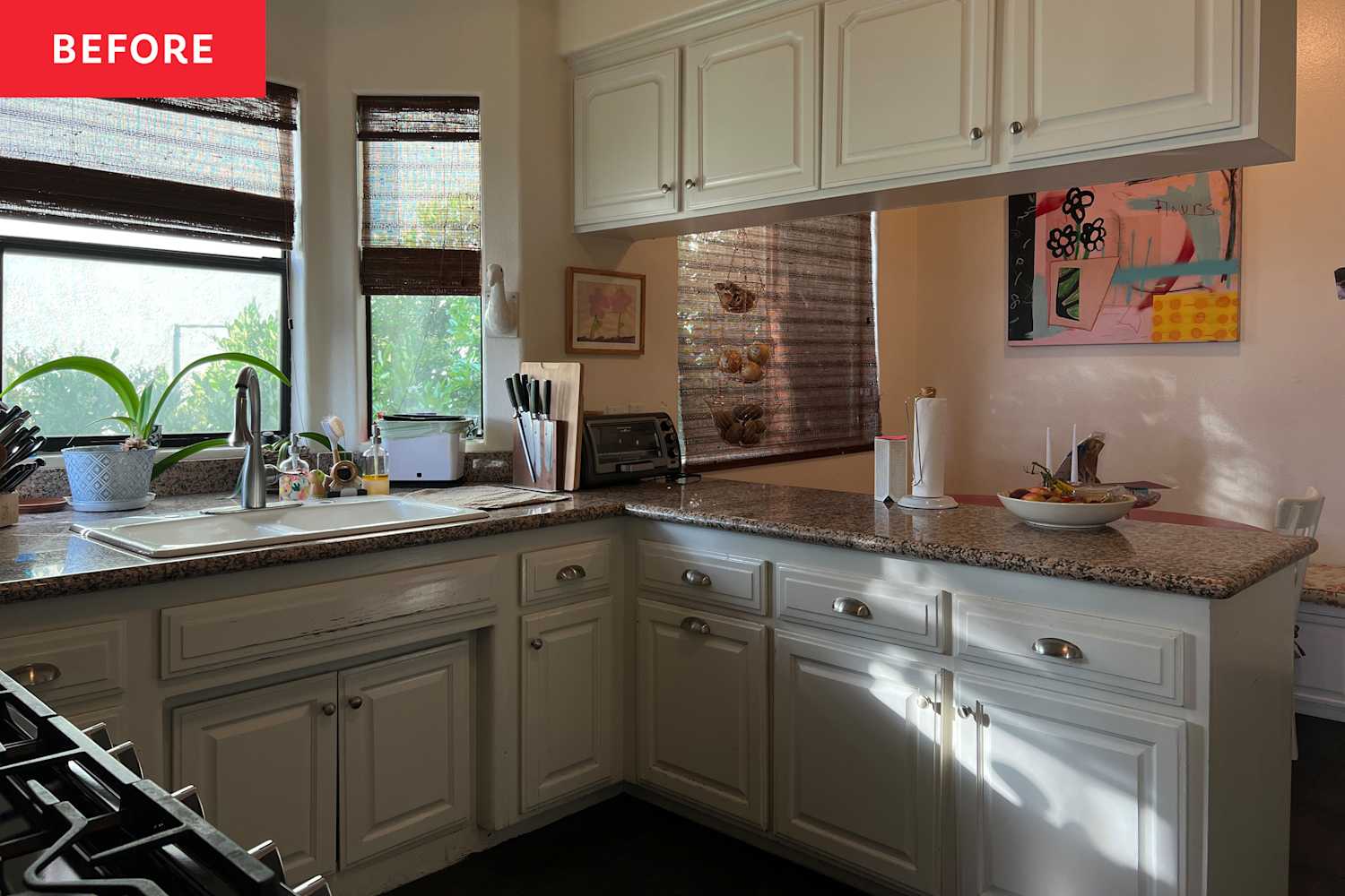 Before & After: A Dark Kitchen Feels 2x Brighter After a Light, Airy Makeover
