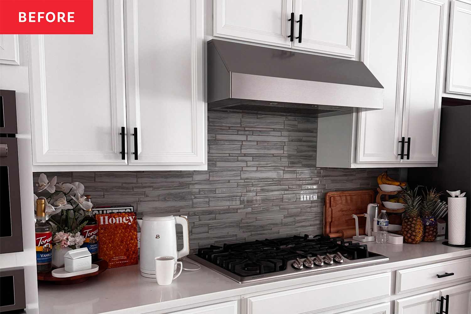 This Gray Builder-Grade Kitchen Is Unrecognizable After a Mini Makeover (No Reno Needed!)