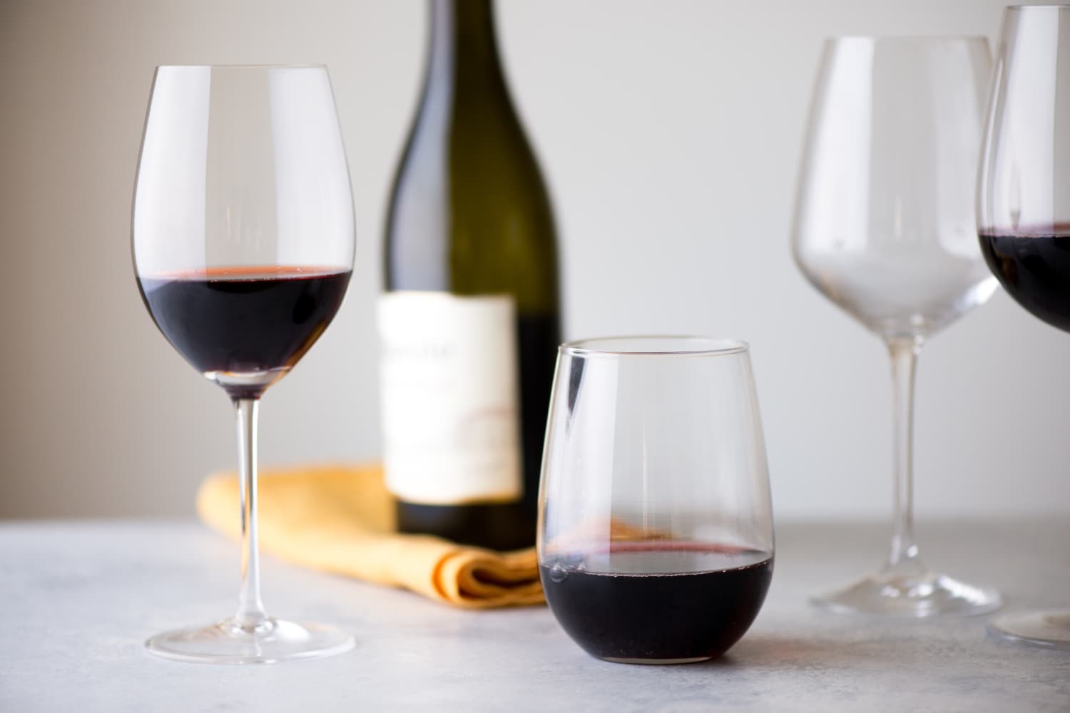 Red wine in a glass deals