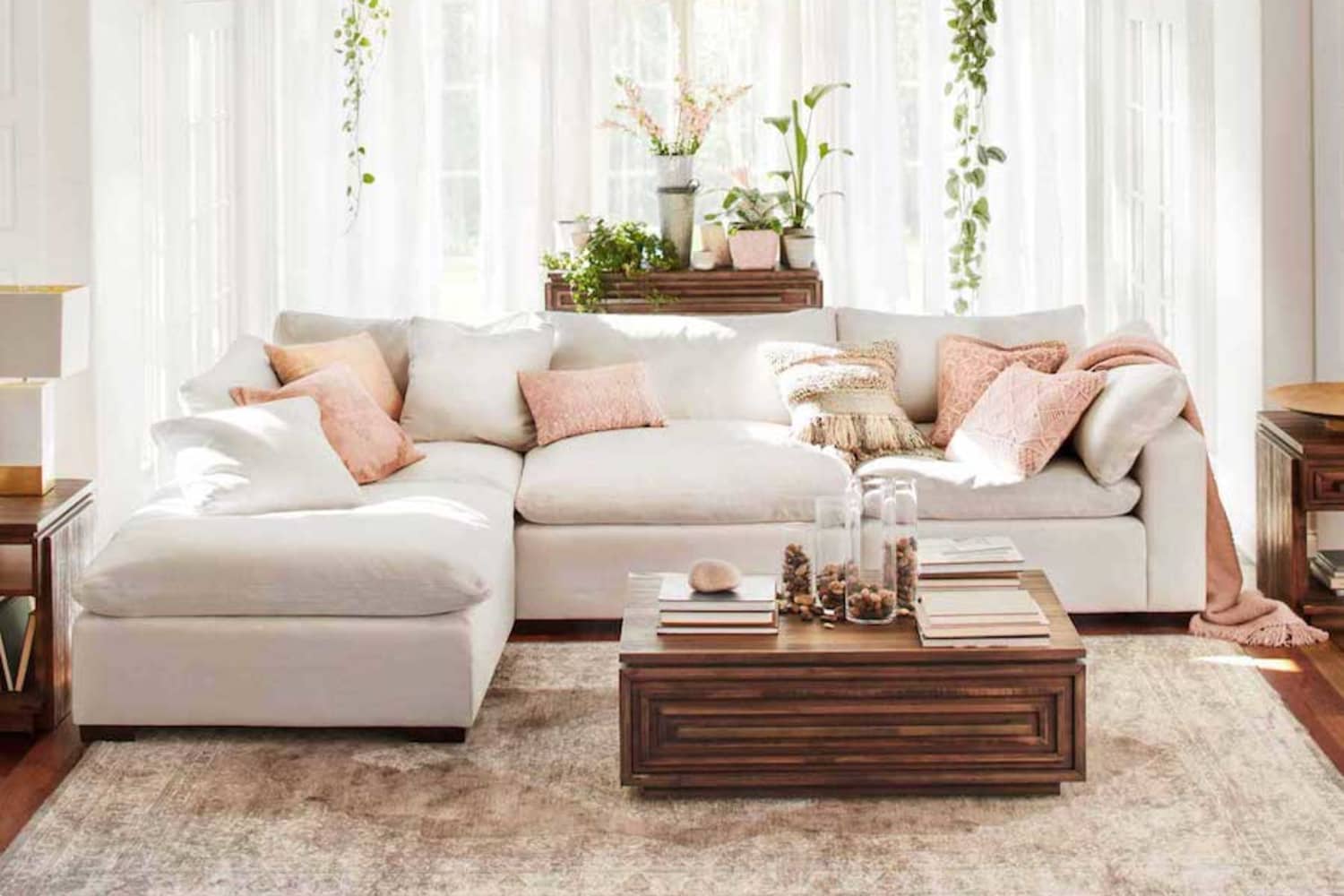 Plush sectional outlet value city