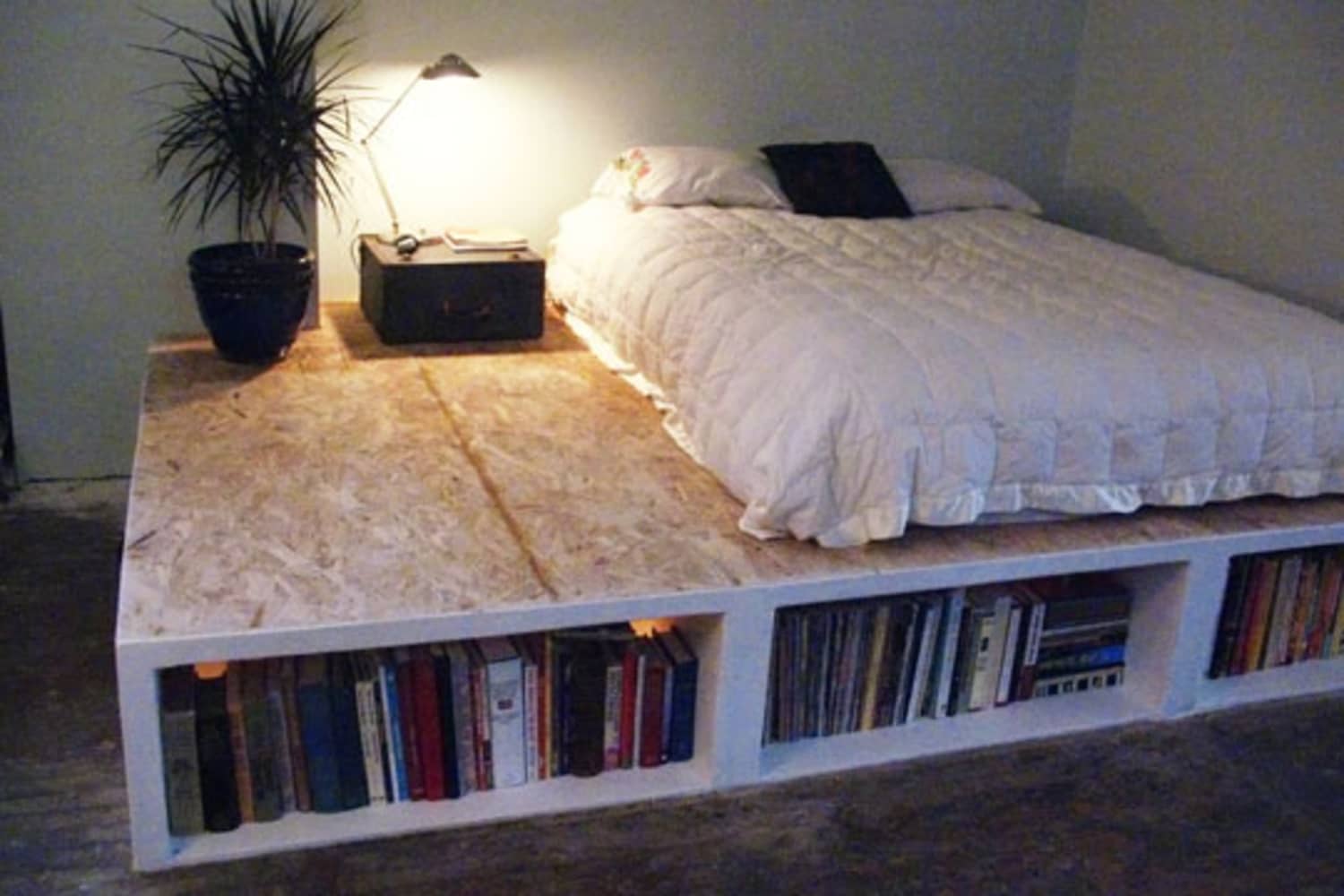 Easy diy bed frame with deals storage