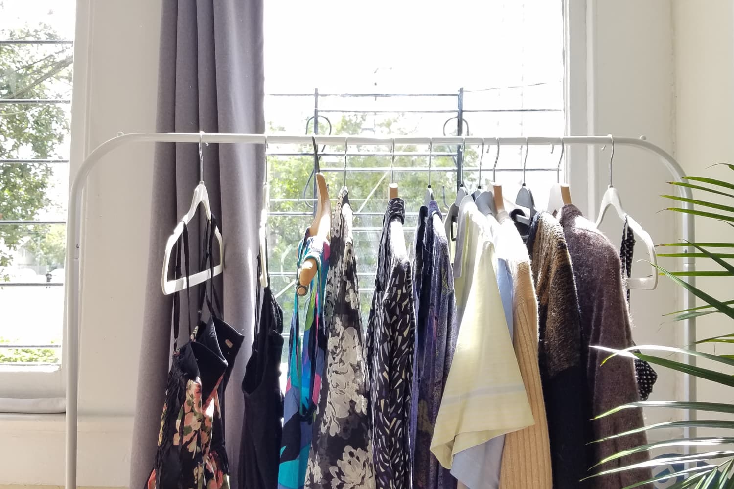 IKEA Clothing Rack Storage Solution Idea Apartment Therapy