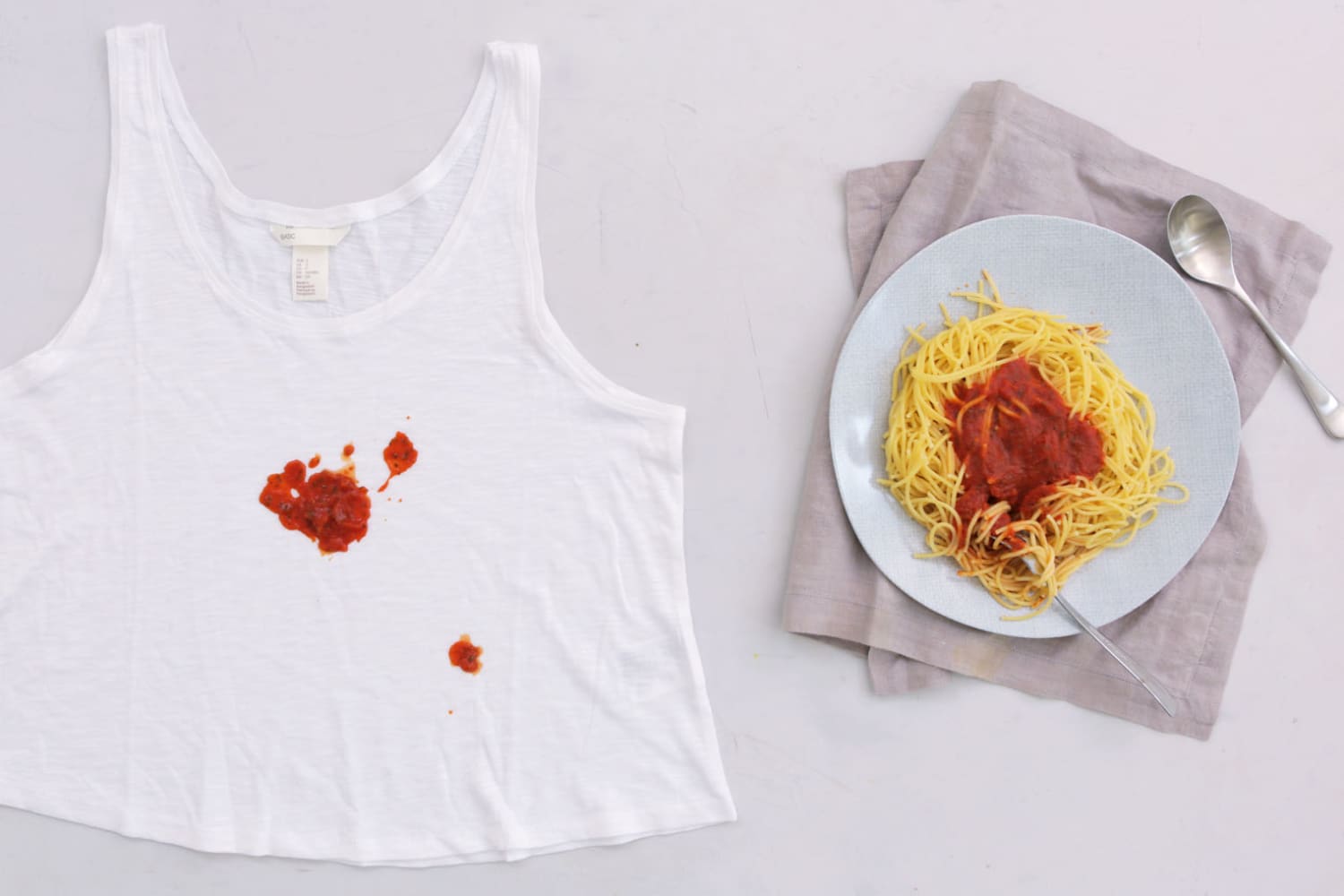 How to get tomato sauce out of clothes hot sale