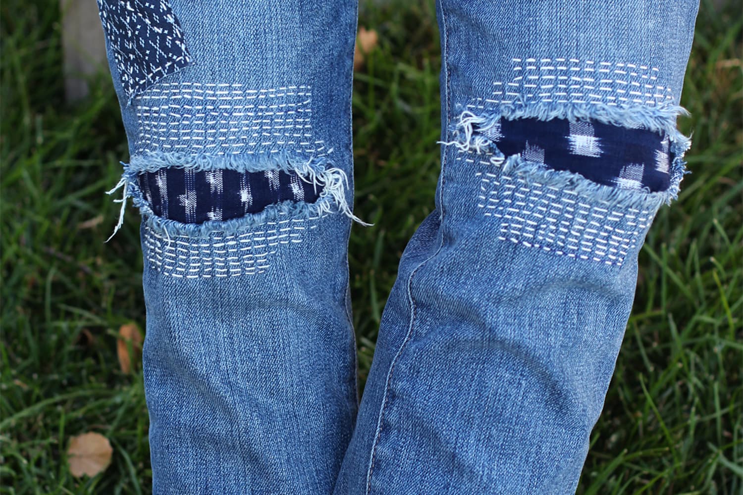 Denim Repair How to Patch Jeans With Holes Apartment Therapy
