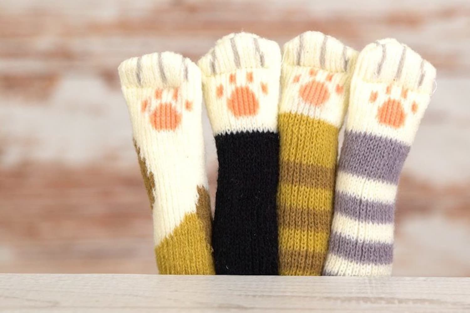 Cat deals paw sock