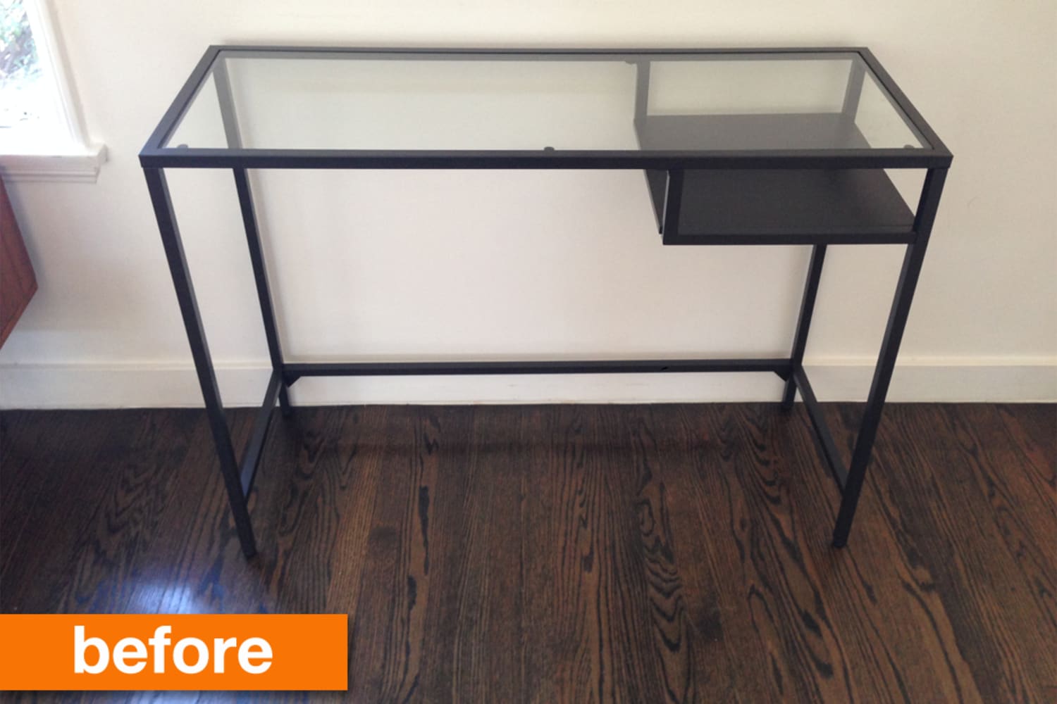 Glass for sales desk ikea