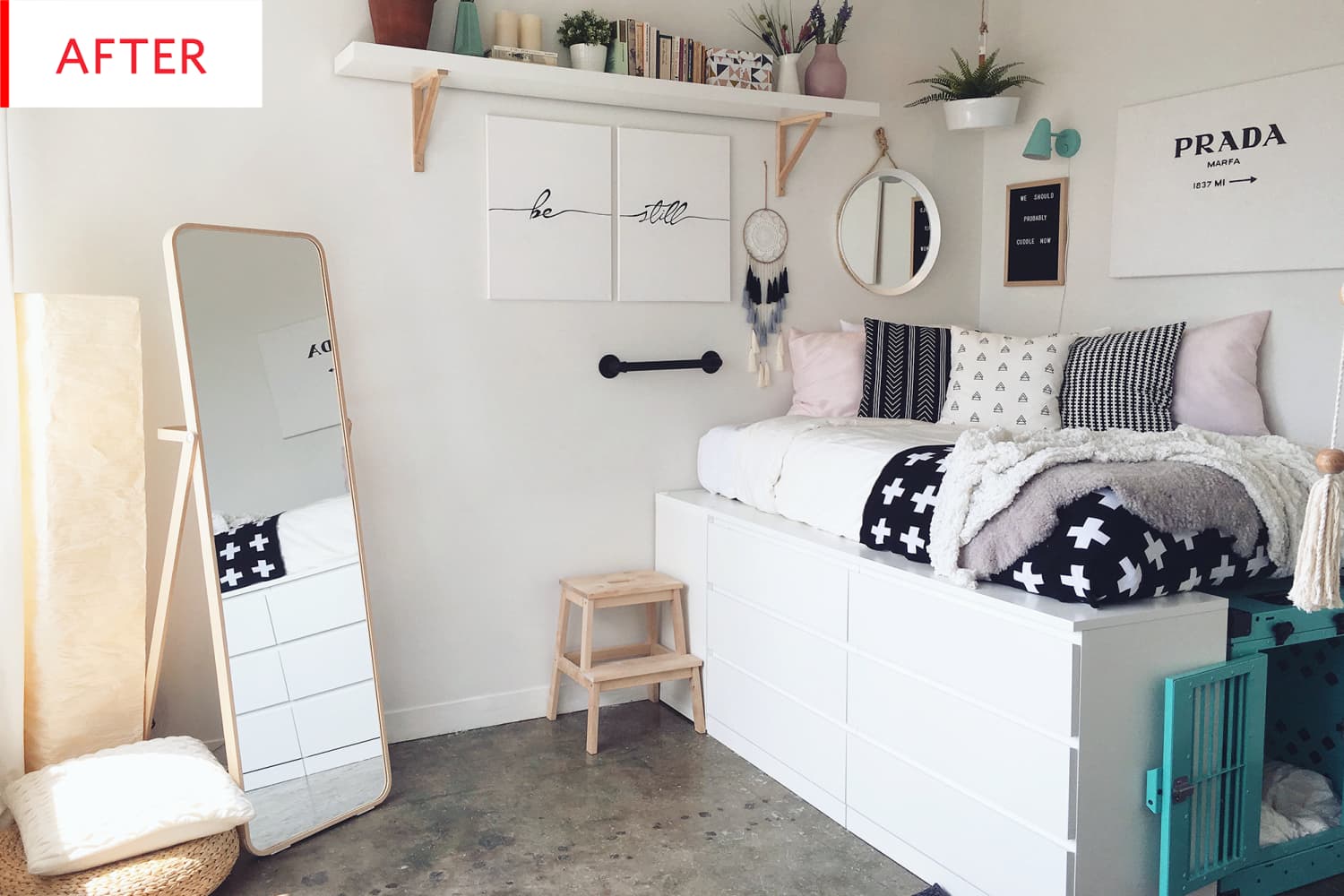 Malm queen on sale bed with storage