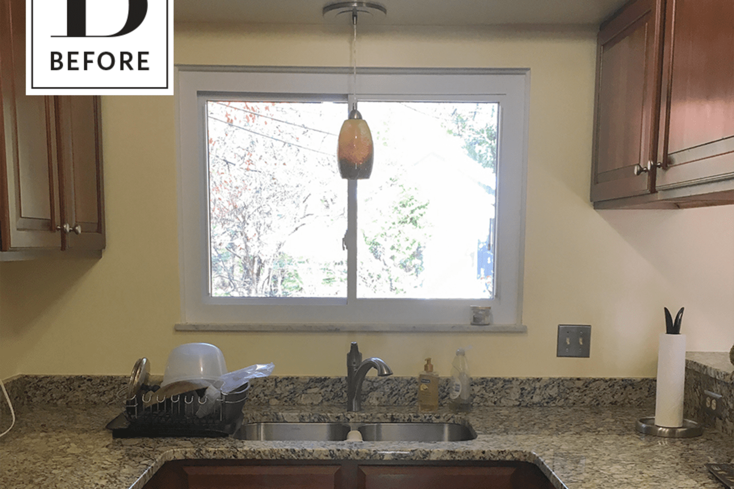 Before & After: A Small Suburban Kitchen Says Goodbye to the Granite and Dark Wood Cabinets