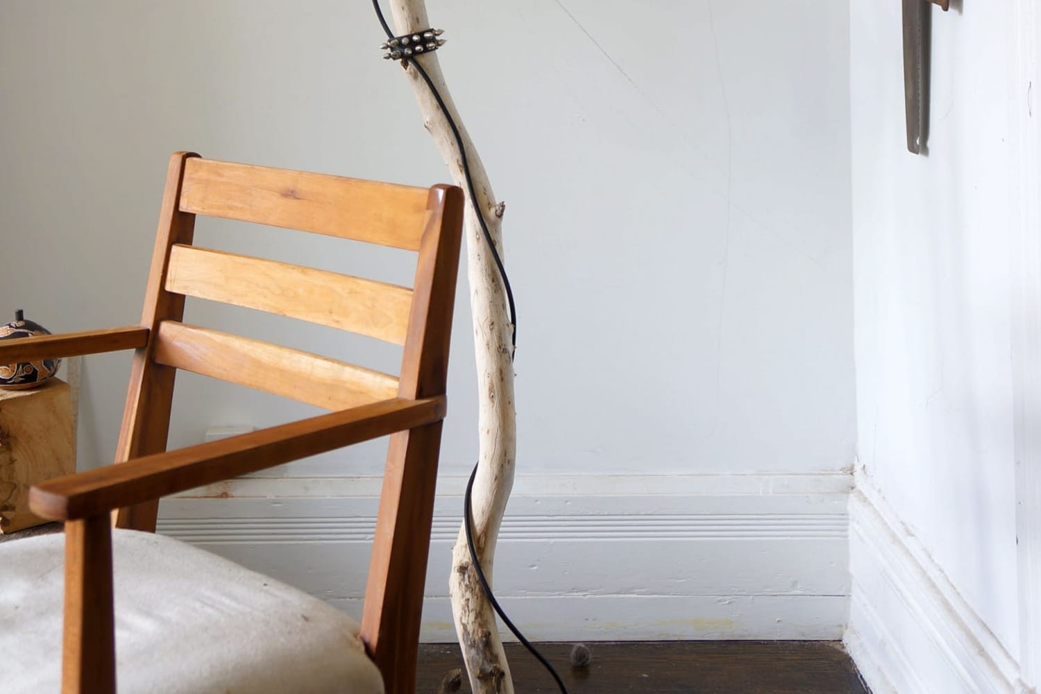 Tree trunk floor lamp deals