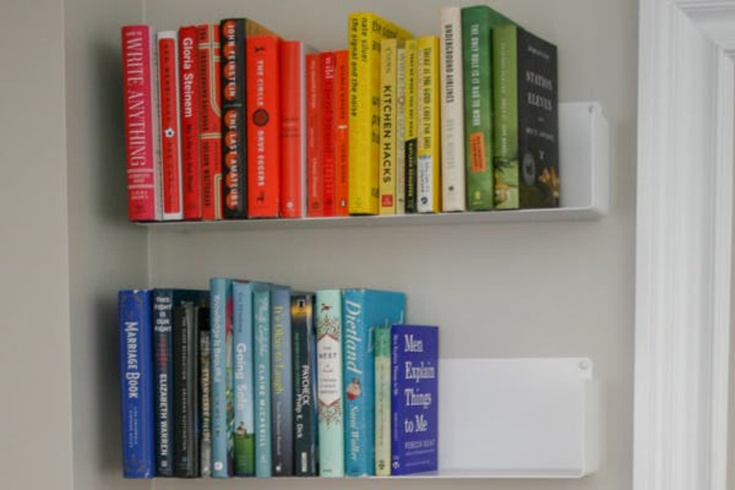 Amazon Floating Bookshelf Small Space Idea Apartment Therapy