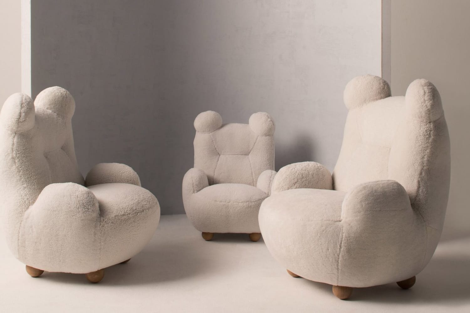 Goldilocks Sheepskin Bear Armchairs Apartment Therapy