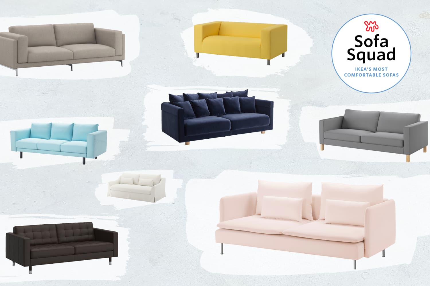 Deep ikea sale couch