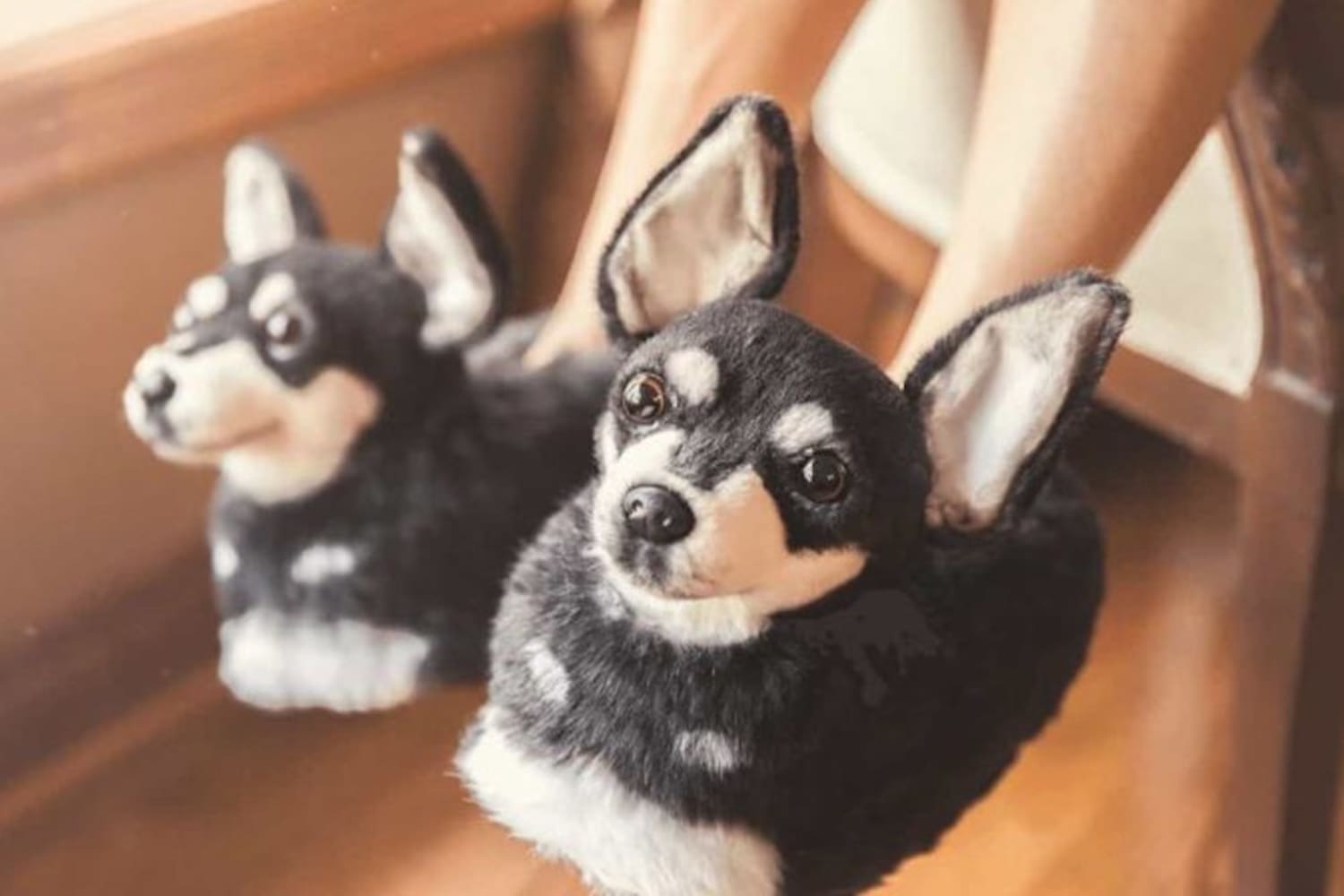 Dog shaped slippers sales
