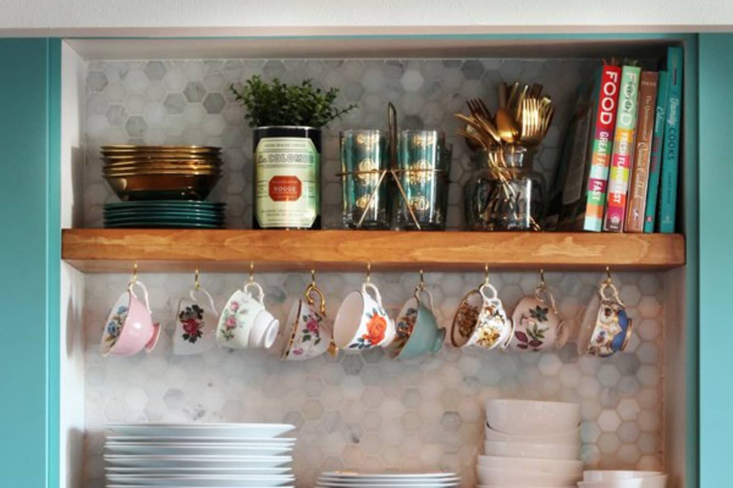16 Kitchen Shelf Ideas That Will Double Your Storage Space | Apartment