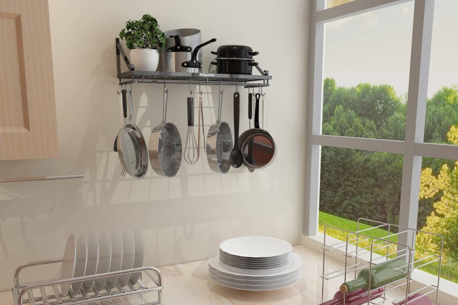 Amazon Deal of the Day Top Rated Kitchen Pot Rack Apartment Therapy