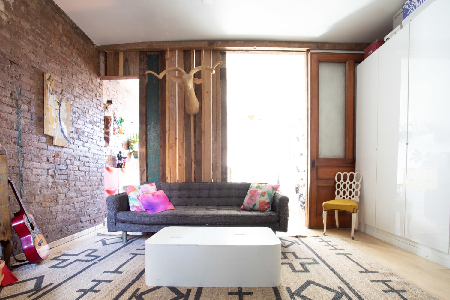 This Small Apartment Didn’t Have Room for a Traditional Office — An IKEA Cabinet...