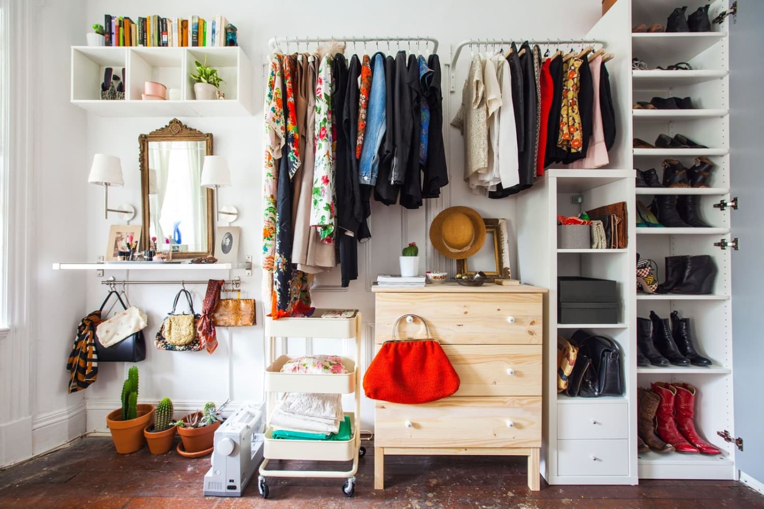 Storage for hotsell bedroom without closet