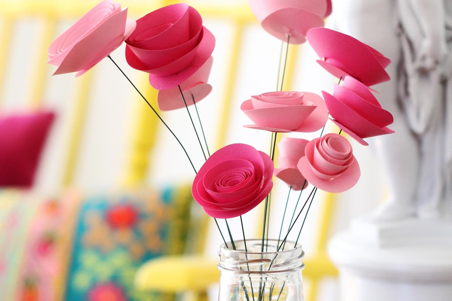 How to make paper flowers hot sale easy step by step