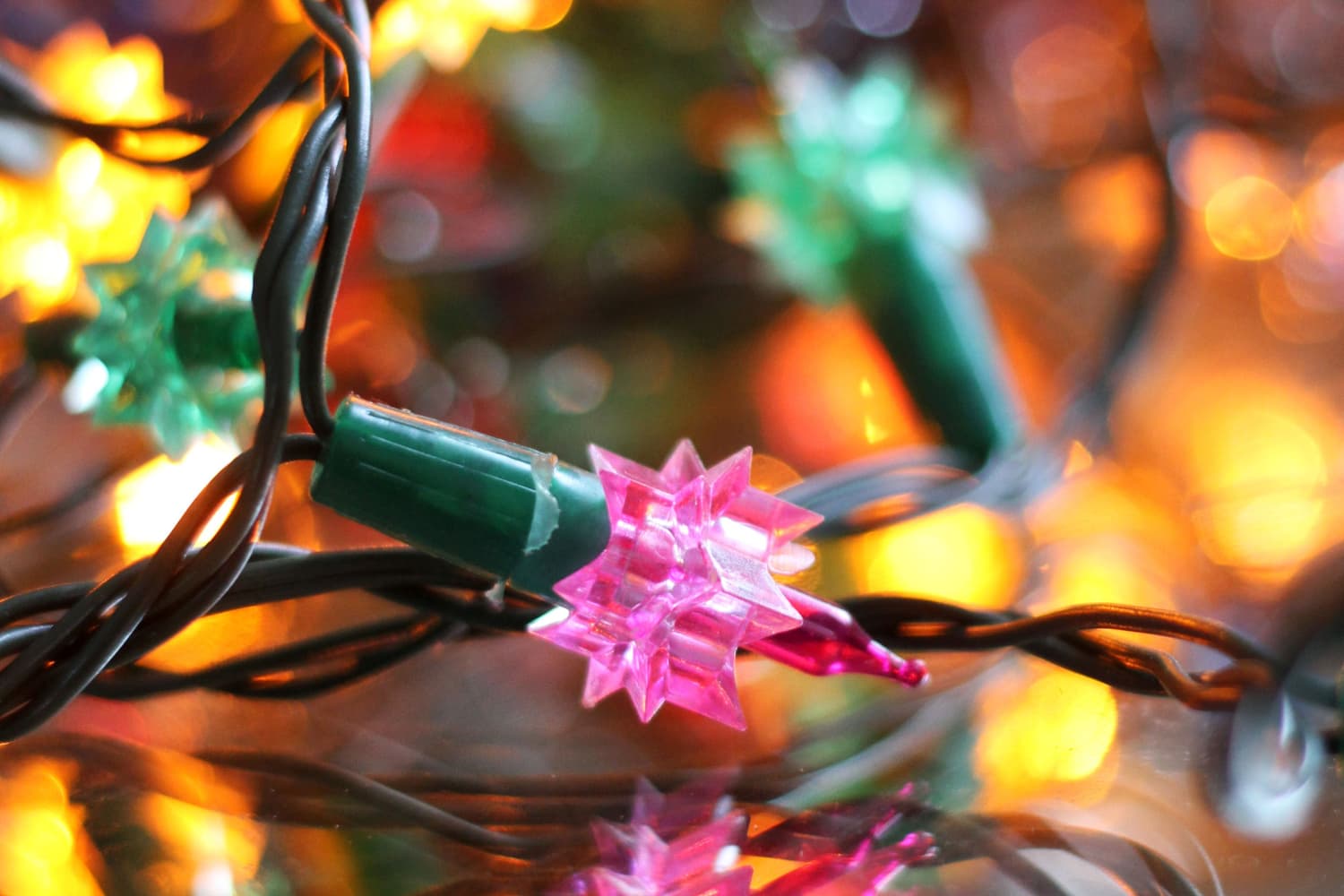 Vintage flower deals christmas lights