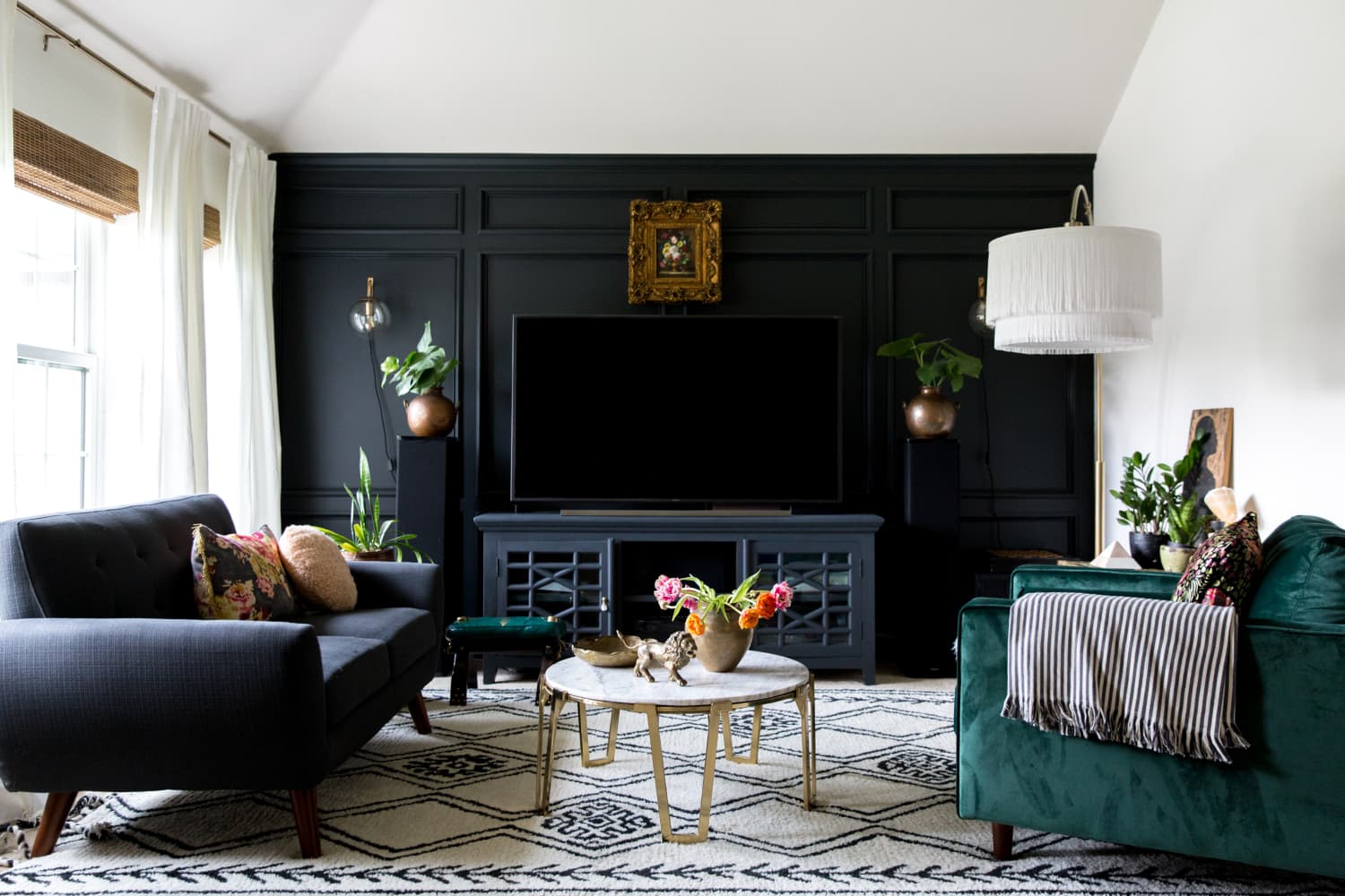 Little girl room with black furniture deals