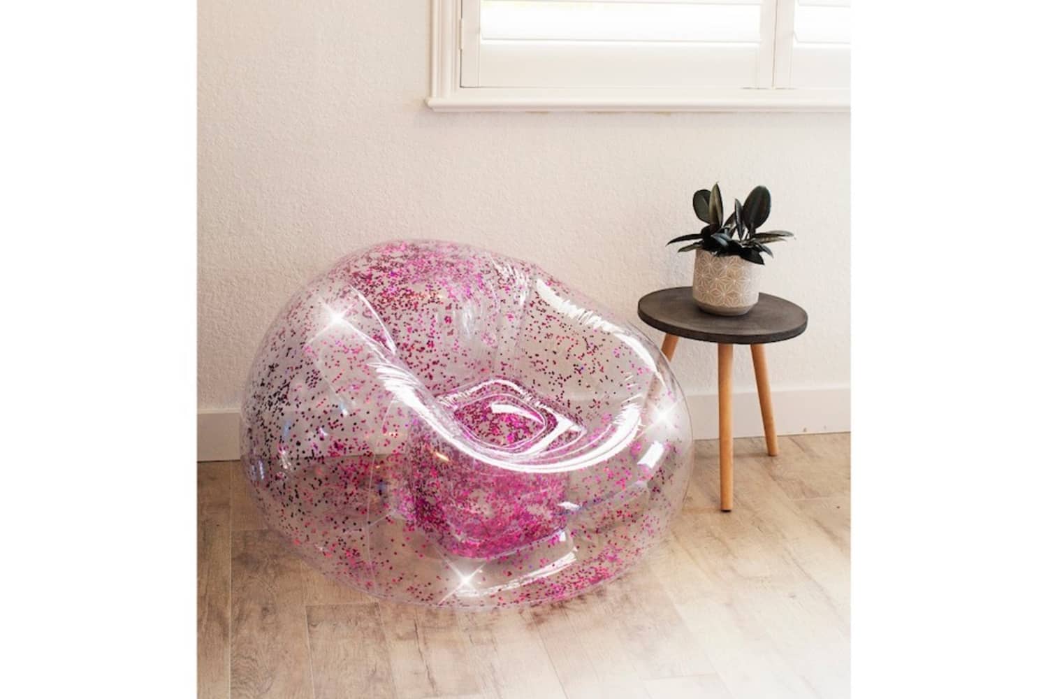 Inflatable chair pink store