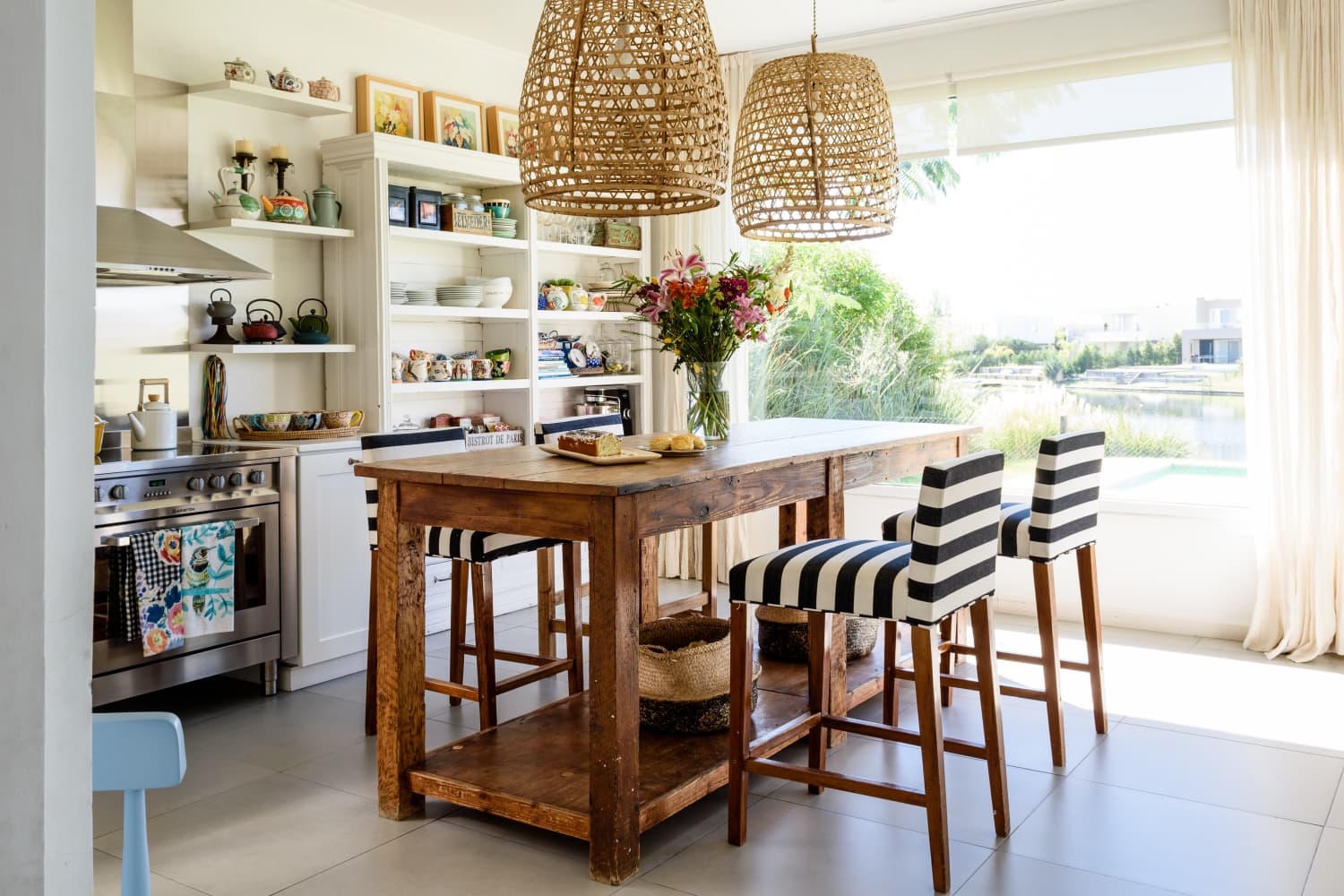 Ikea rattan shop chandelier