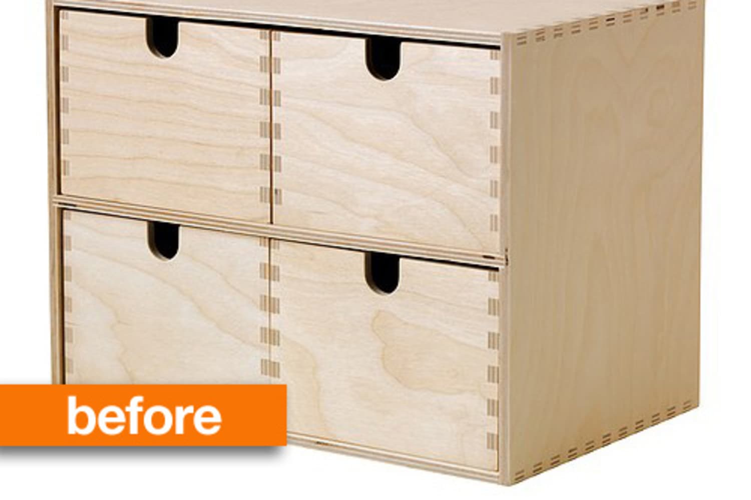 Before & After: From IKEA Basic to a Vintage-Look Card Catalog
