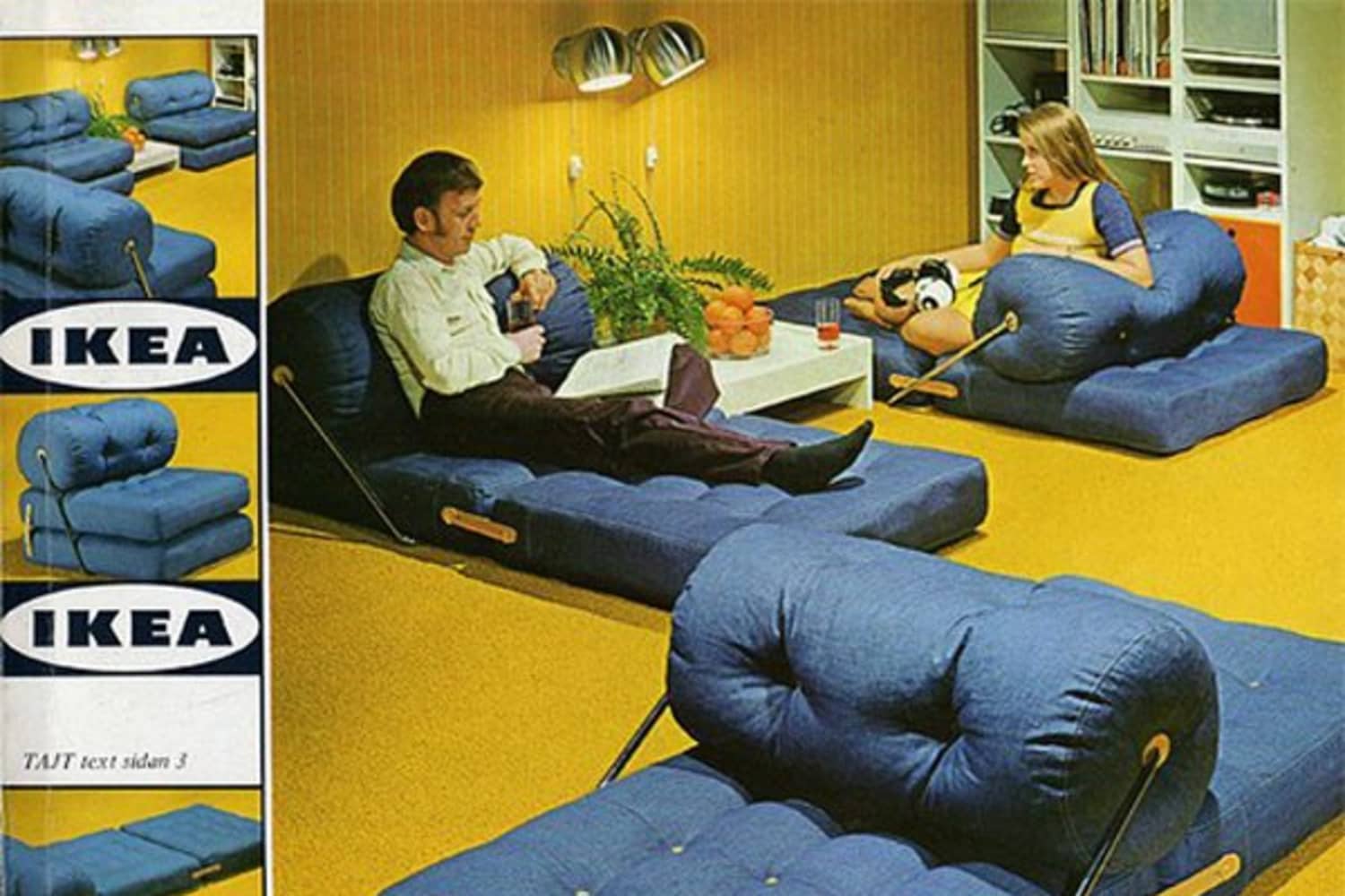 Vintage ikea couch deals