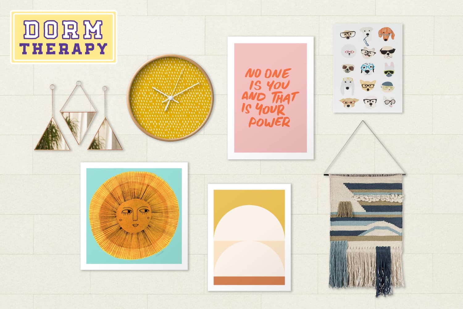How to Create a Gallery Wall In Your Dorm Apartment Therapy