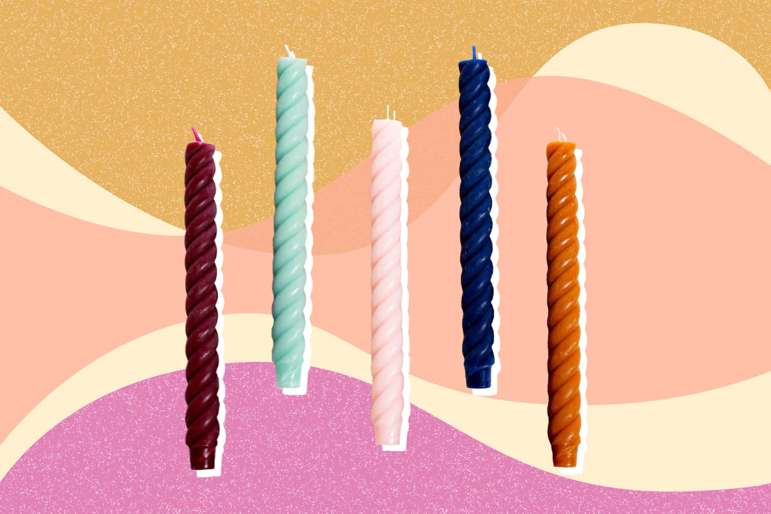 These Fun Twisted Candles Are the Key to a Tablescape The Kitchn