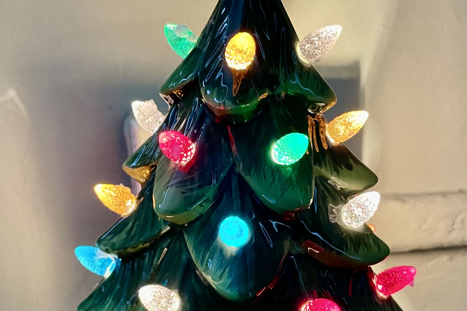 Ceramic christmas tree store night light