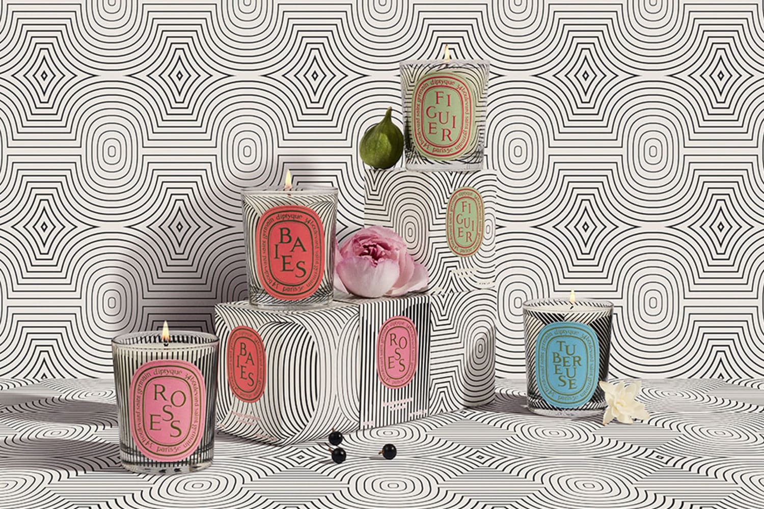 Diptyque Launches Graphic Collection 60th Anniversary Candles