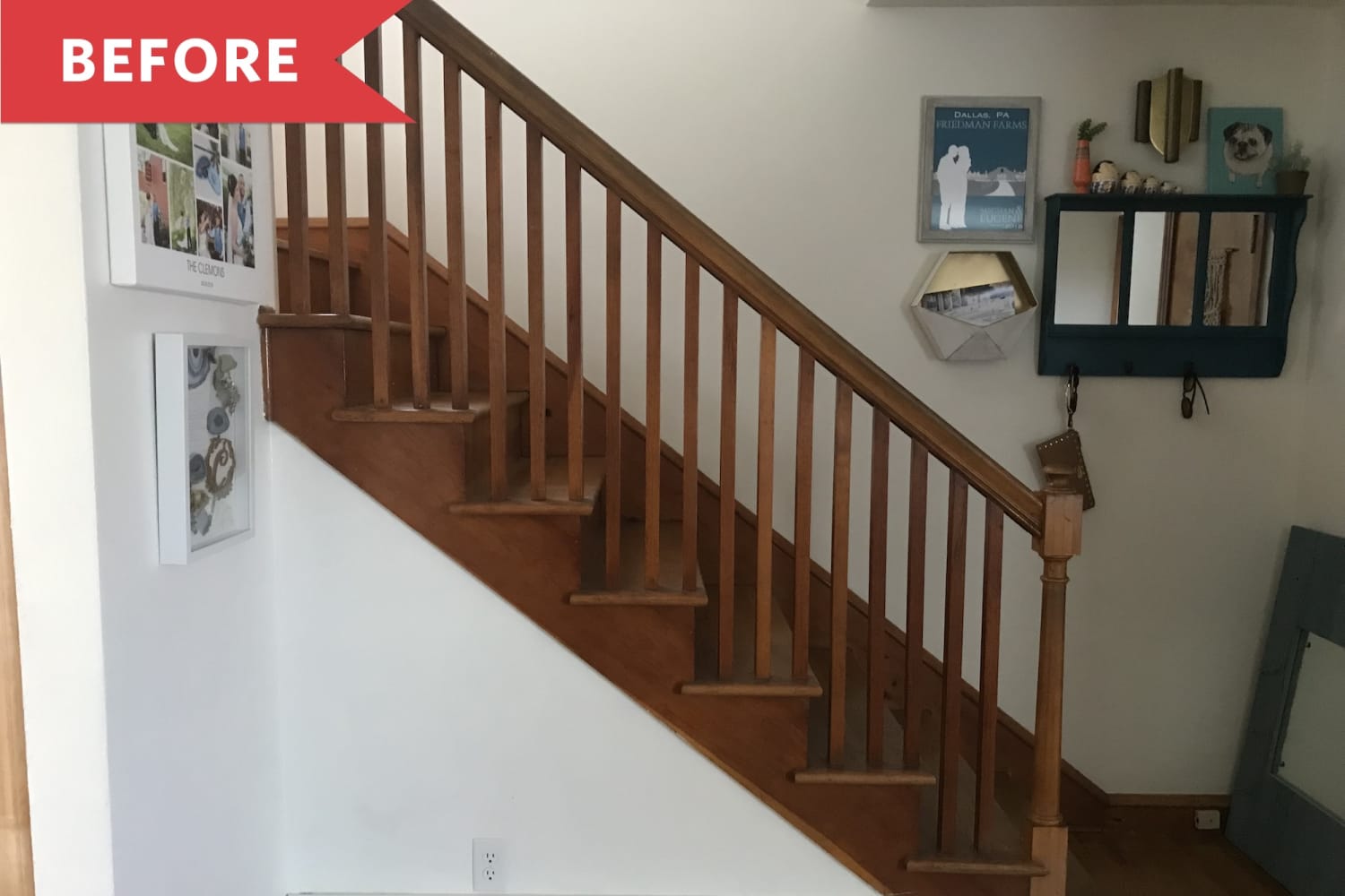 Before and After This Stair Paint Job Will Make You Never Want to