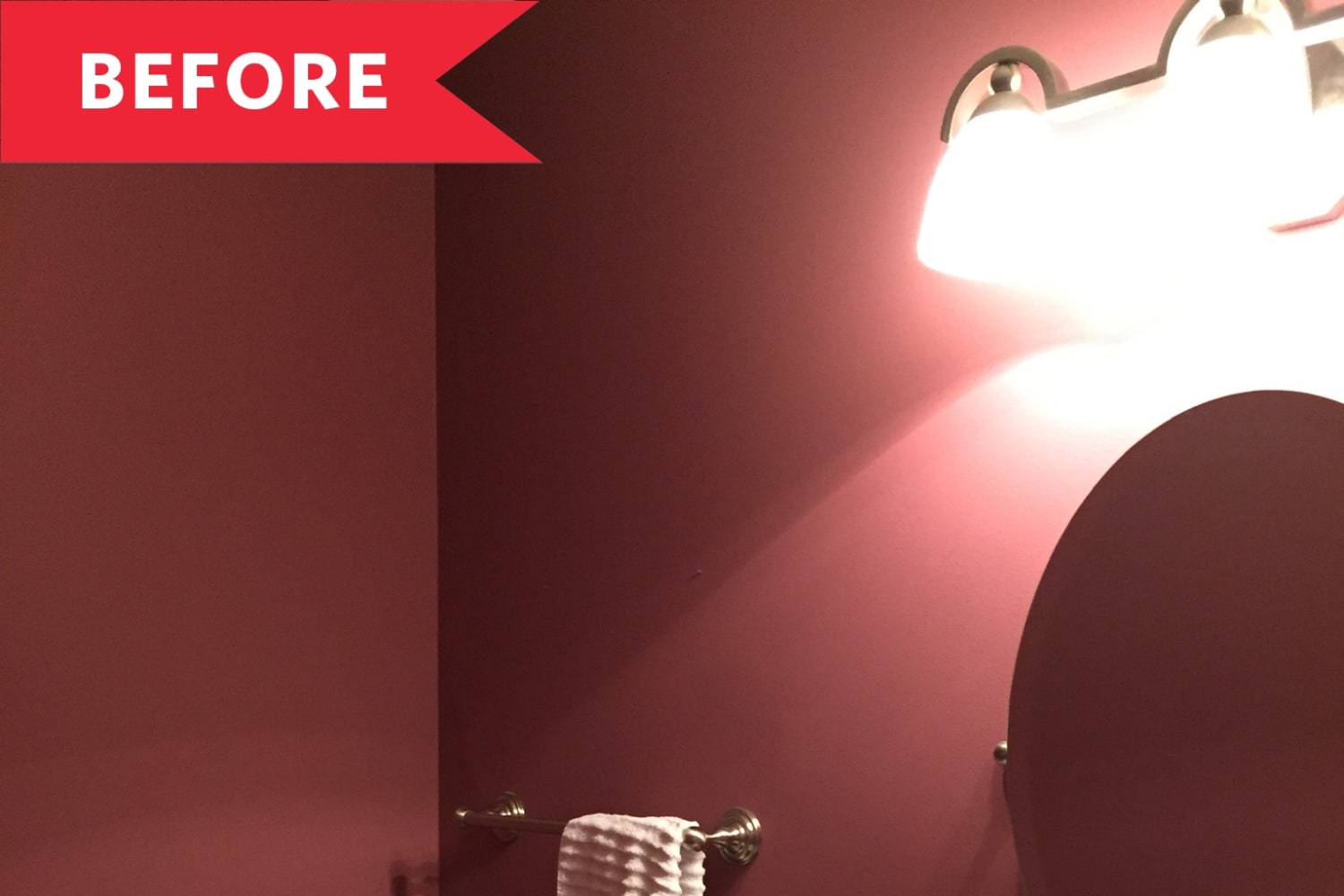 Before and After: A DIY Paint Redo for a Dark Powder Room | Apartment ...