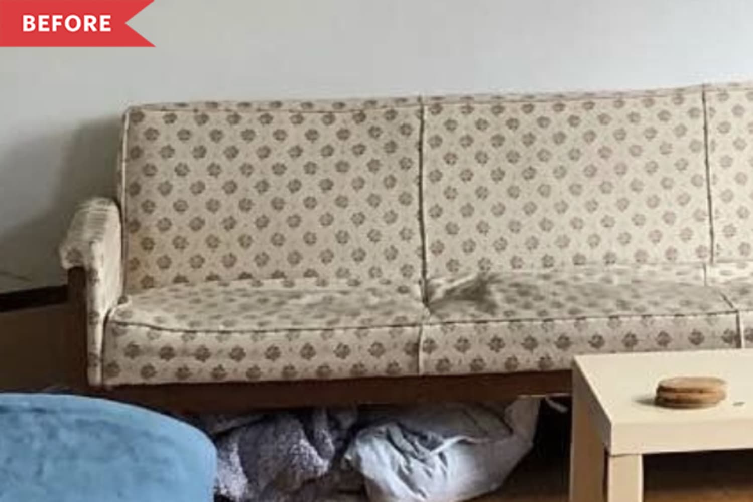 DIY Vintage Sofa Reupholstery Apartment Therapy